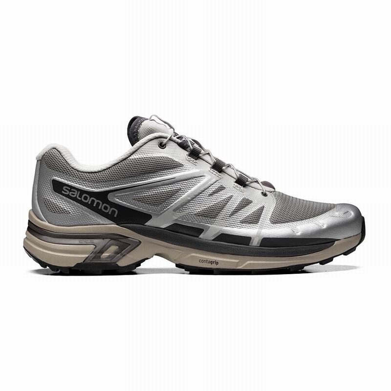 Chaussures De Trail Running Salomon Homme Argent / Grise - Salomon XT-WINGS 2 - France (6240-NSBVE)